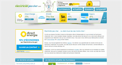 Desktop Screenshot of electricitepascher.com